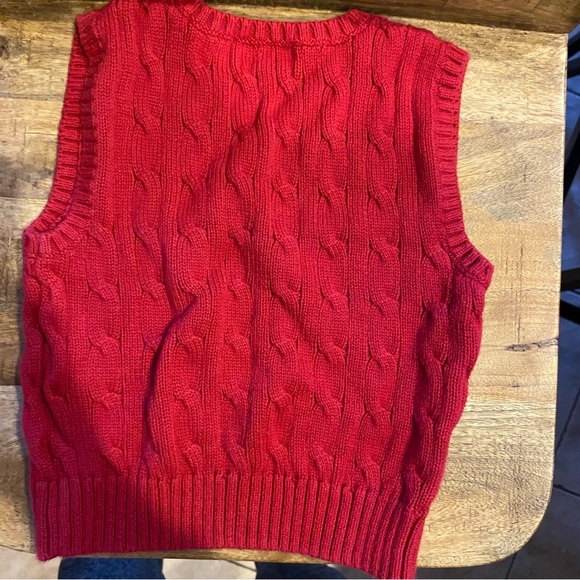 Ralph Lauren little boys red sweater vest. Size 2T. - Picture 3 of 3